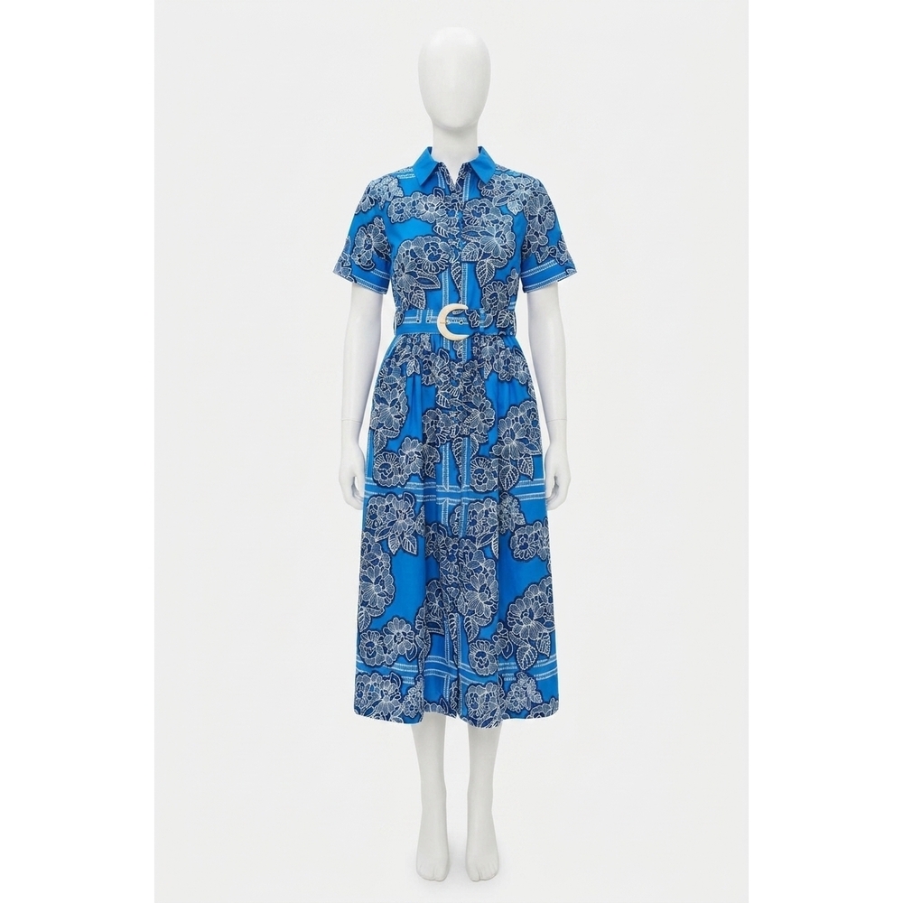 NEW CARA CARA malena midi dress in blue